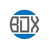 design de logotipo de carta bdx em fundo branco. conceito de logotipo de círculo de iniciais criativas bdx. design de letras bdx. vetor