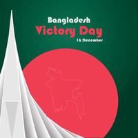 bangladesh independente e design de cartaz do dia da vitória vetor