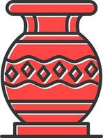 design de ícone criativo de vasos vetor