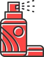 design de ícone criativo de spray de cabelo vetor