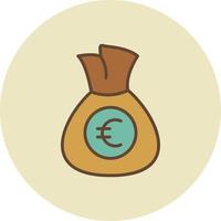 design de ícone criativo de saco de dinheiro vetor