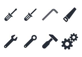 Conjunto de ícones de ferramentas vetor