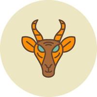 design de ícone criativo de gazela vetor