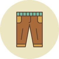 design de ícone criativo de calças vetor