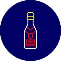 design de ícone criativo de champanhe vetor