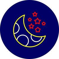 design de ícone criativo da lua vetor
