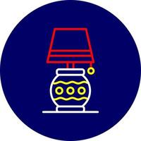 design de ícone criativo de lâmpada de mesa vetor