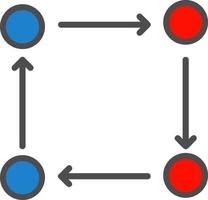 ícone de vetor de ciclo de adaptação