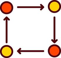 ícone de vetor de ciclo de adaptação