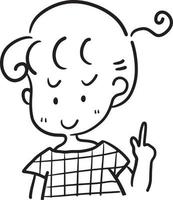 menina desenho animado rabisco kawaii anime página para colorir ilustração fofa personagem clipart chibi manga desenho em quadrinhos linha arte download grátis png imagem vetor