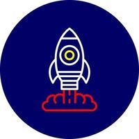 design de ícone criativo de foguete vetor