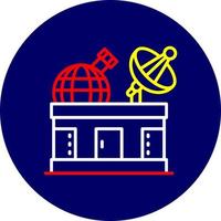 design de ícone criativo do observatório vetor
