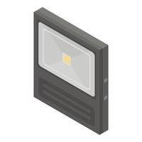 ícone de luz led do sensor, estilo isométrico vetor