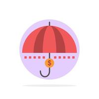 fundos financiar dinheiro financeiro proteção segurança suporte abstrato círculo fundo ícone de cor plana vetor