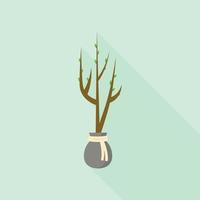 árvore para ícone de planta, estilo simples vetor