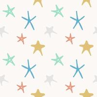 padrão perfeito com estrelas para têxteis de bebê vetor