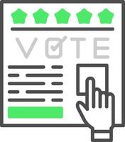 votar design de ícone criativo vetor