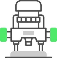 design de ícone criativo de máquina de roteador vetor