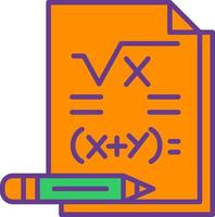 design de ícone criativo de matemática vetor