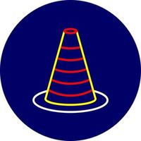 design de ícone criativo de cone vetor