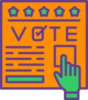 votar design de ícone criativo vetor