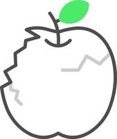 design de ícone criativo de maçã vetor