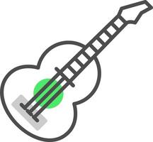 design de ícone criativo de guitarra vetor