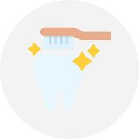 design de ícone criativo de escova de dentes vetor