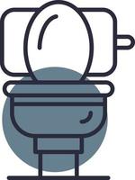 design de ícone criativo de banheiro vetor