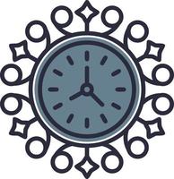 design de ícone criativo de relógio de parede vetor