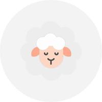 design de ícone criativo de ovelhas vetor