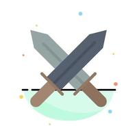 espada ireland espadas modelo de ícone de cor plana abstrata vetor