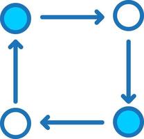 ícone de vetor de ciclo de adaptação