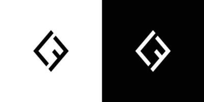 design de logotipo moderno e forte letra lf iniciais 4 vetor