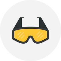 design de ícone criativo de óculos de laboratório vetor