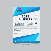 cartaz de negócios 2023 vetor