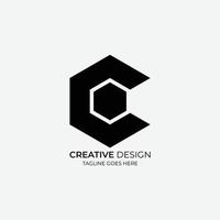 c design de logotipo vetorial minimalista e moderno adequado para empresas e marcas vetor
