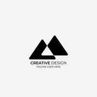 design de logotipo vetorial minimalista e moderno triângulo adequado para empresas e marcas vetor