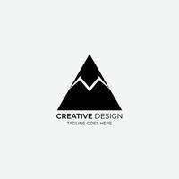 design de logotipo vetorial minimalista e moderno triângulo adequado para empresas e marcas vetor