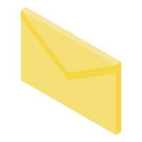 ícone de correio de envelope, estilo isométrico vetor