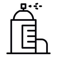 ícone de desodorante de metal, estilo de estrutura de tópicos vetor