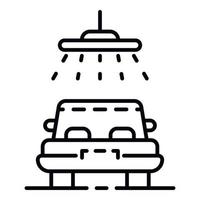 ícone de chuveiro de carro, estilo de estrutura de tópicos vetor
