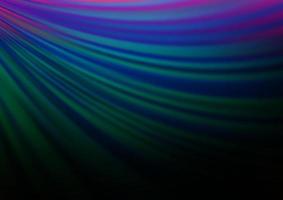 fundo escuro multicolorido do vetor do arco-íris com formas de lâmpada.
