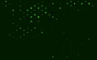 capa de vetor verde claro com estrelas pequenas e grandes.
