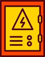 ícone de vetor de painel elétrico