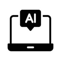 ilustração vetorial de laptop ai em um icons.vector de qualidade background.premium para conceito e design gráfico. vetor
