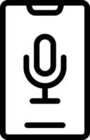 ilustração vetorial de voz móvel em um icons.vector de qualidade background.premium para conceito e design gráfico. vetor