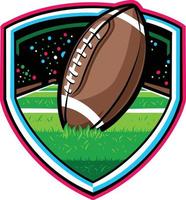 ilustração vetorial logotipo esportivo time de futebol isolado no fundo branco vetor