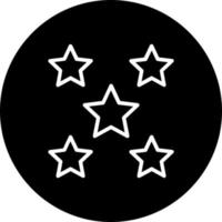 ícone de vetor de 5 estrelas
