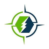 modelo de ícone de vetor de conceito de design de logotipo de eletricista de reparo elétrico